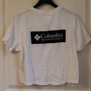 Columbia White Crop Top Size Large